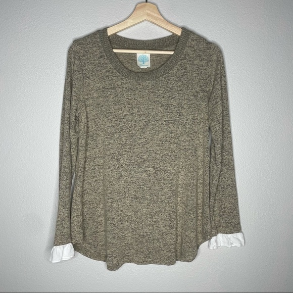 Freelander Larger Sweater Heathered Long Sleeve - Picture 1 of 5